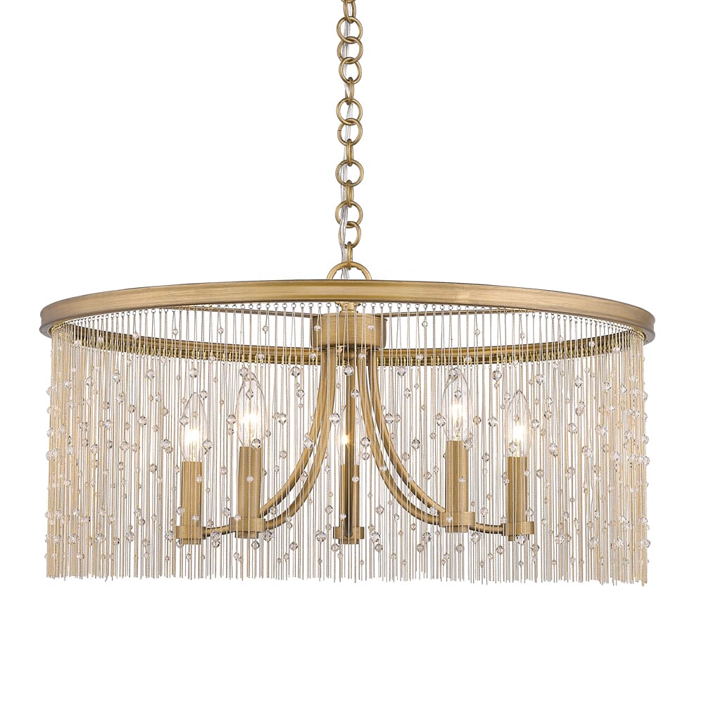 Golden Marilyn 5-Light Chandelier in Peruvian Gold