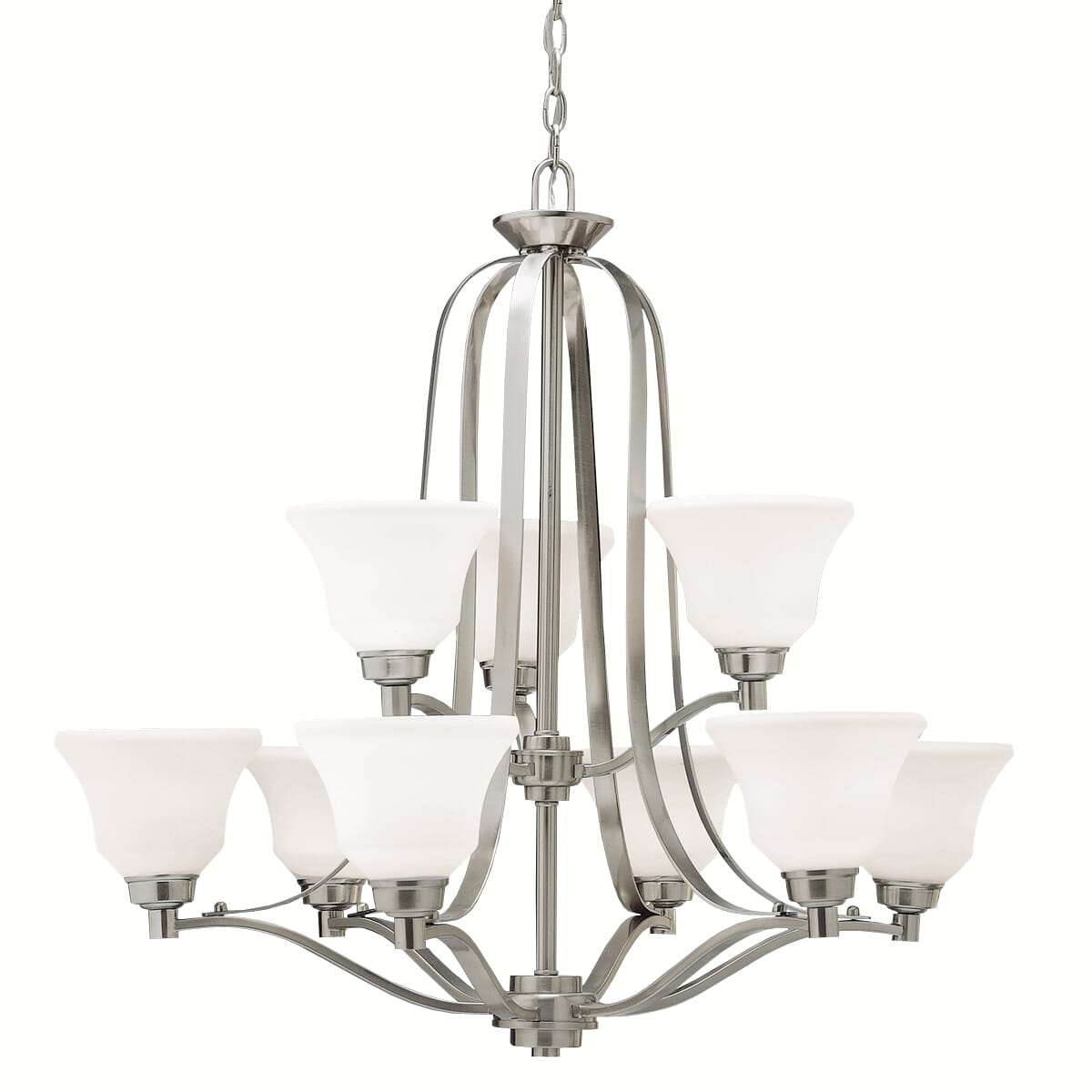 Kichler Langford 9-Light Chandelier in Brushed Nickel