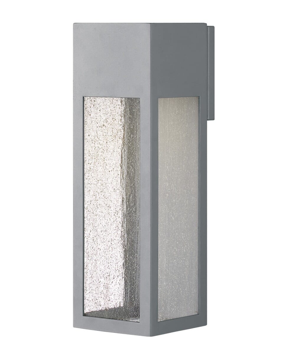 Hinkley Rook Outdoor Large LED Wall Lantern in Titanium