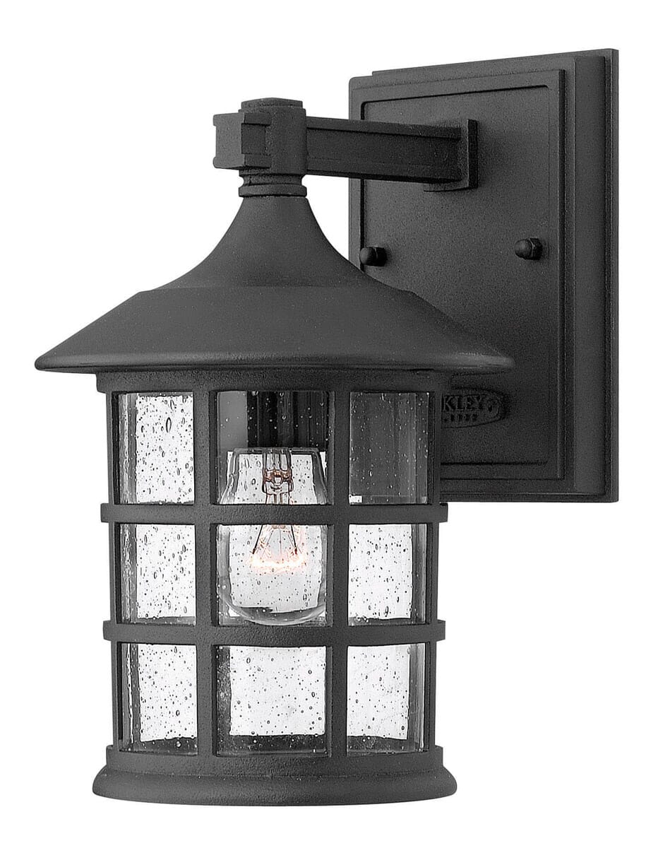 Hinkley Freeport Outdoor 9.25" Wall Lantern in Black