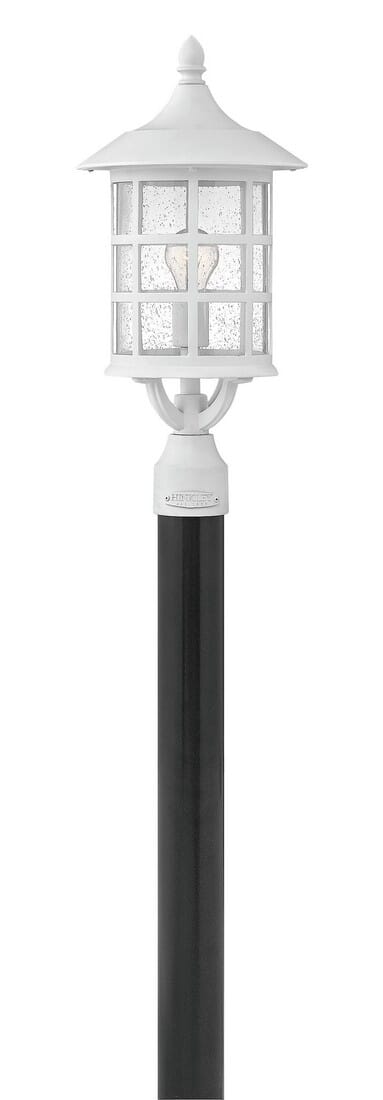 Hinkley Freeport 1-Light Outdoor Post Top Pier Mount in Classic White