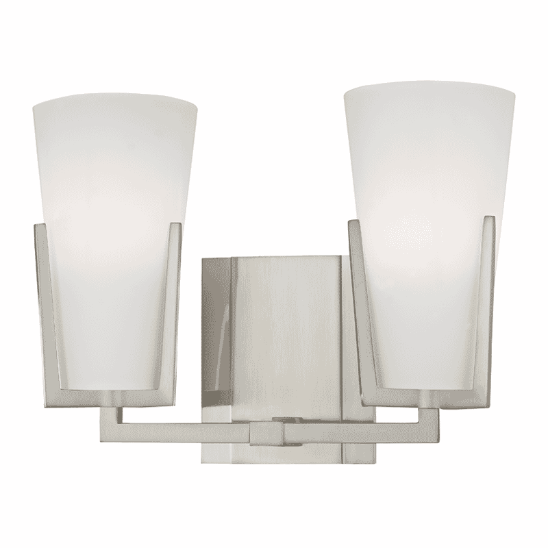 Hudson Valley Upton 2-Light 12" Bathroom Vanity Light in Satin Nickel