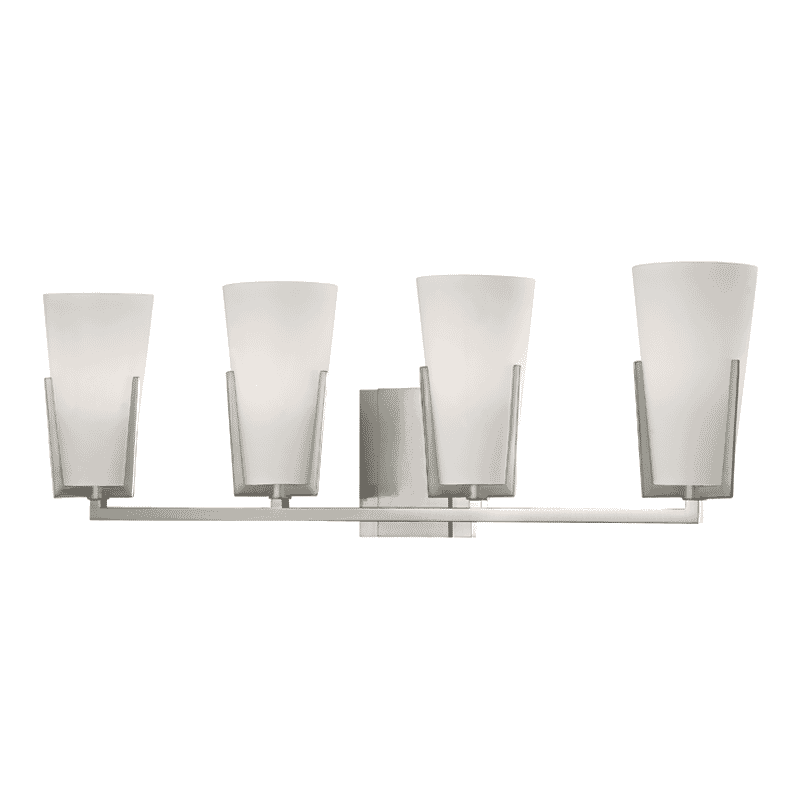 Hudson Valley Upton 4-Light 26" Bathroom Vanity Light in Satin Nickel