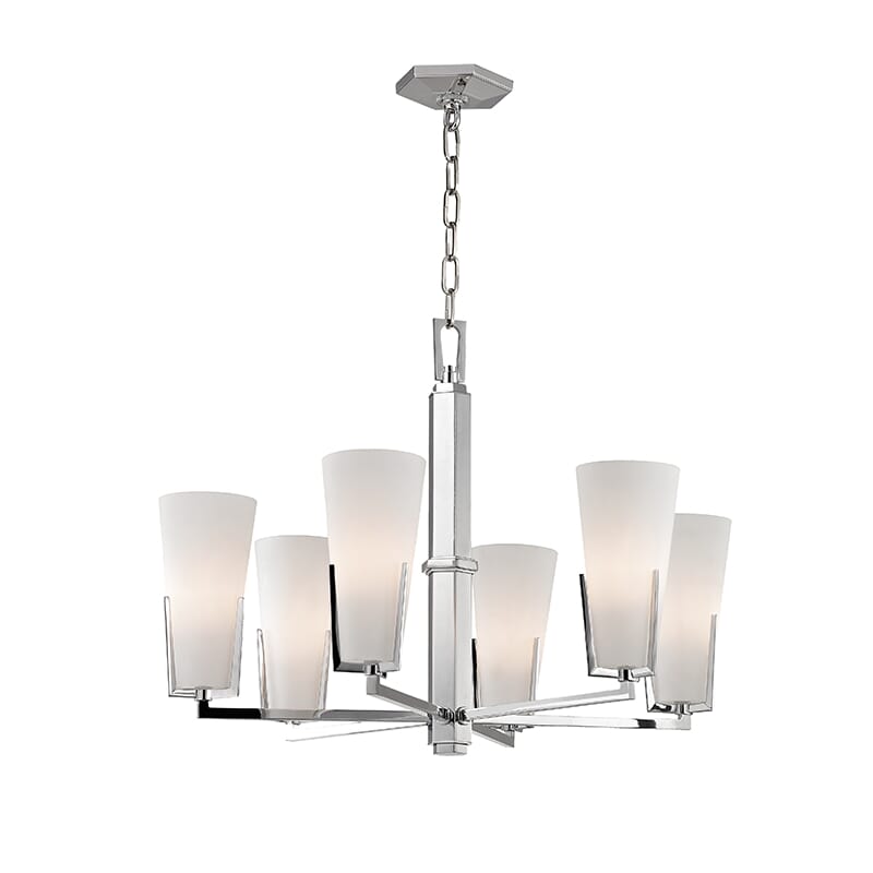 Hudson Valley Upton 6-Light Chandelier in Polished Chrome