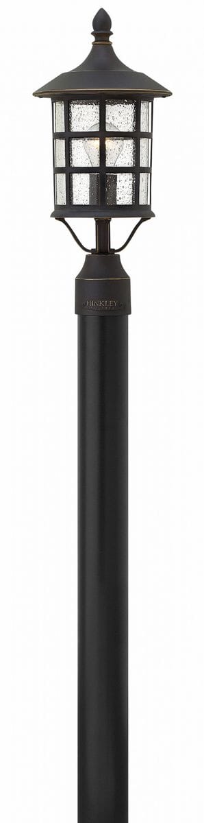 Hinkley Freeport 1-Light Outdoor Post Top Pier Mount in Oil Rubbed Bronze