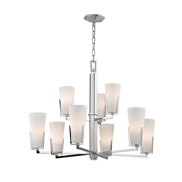 Hudson Valley Upton 9-Light Chandelier in Polished Chrome