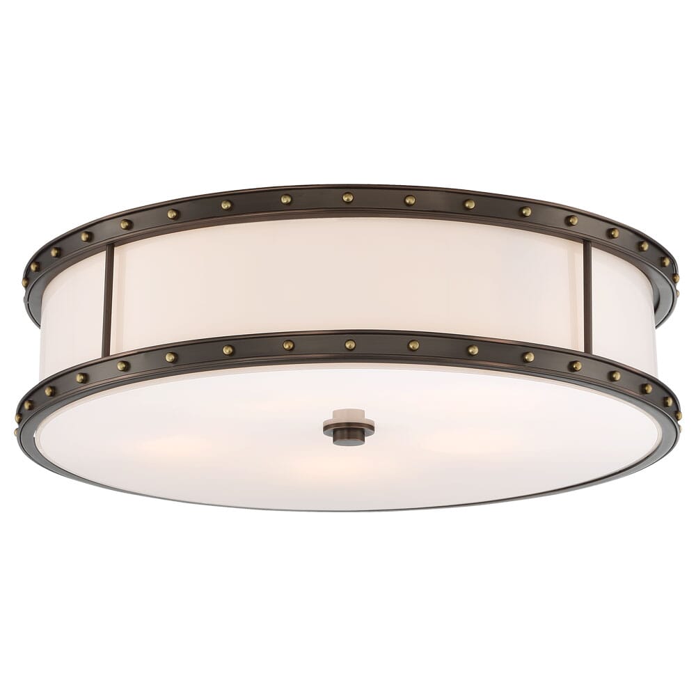 Minka Lavery Rivets LED Ceiling Light in Harvard Court Bronze