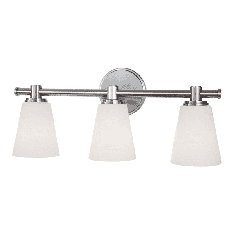 Hudson Valley Garland 3-Light 20" Bathroom Vanity Light in Polished Nickel