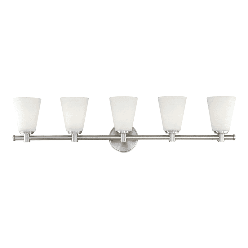 Hudson Valley Garland 5-Light 36" Bathroom Vanity Light in Polished Nickel