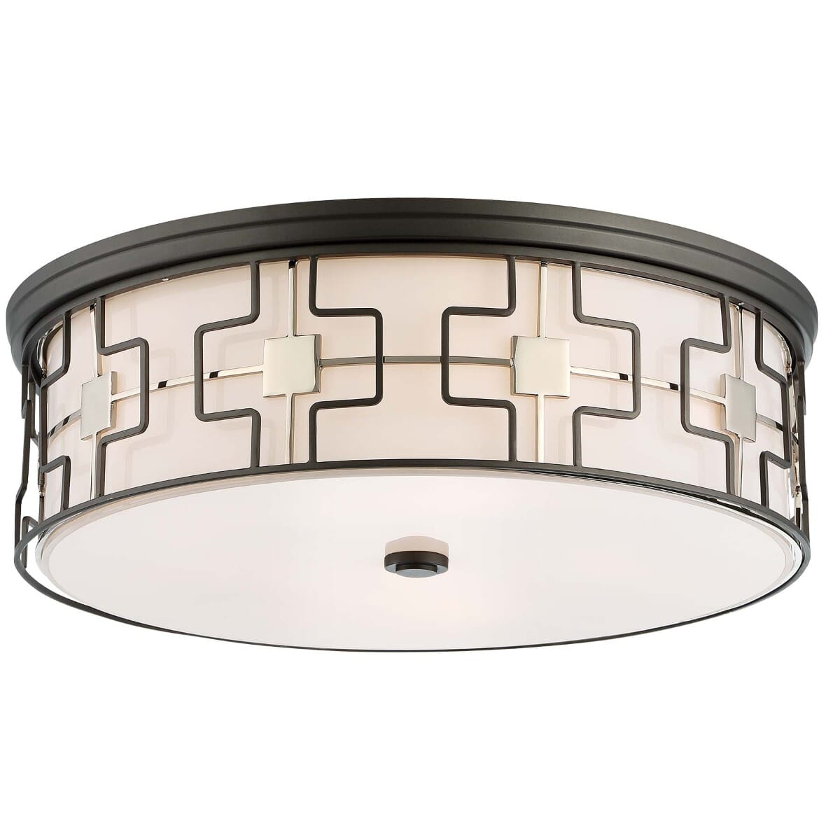 Minka Lavery Midcentury LED Ceiling Light in Dark Gray