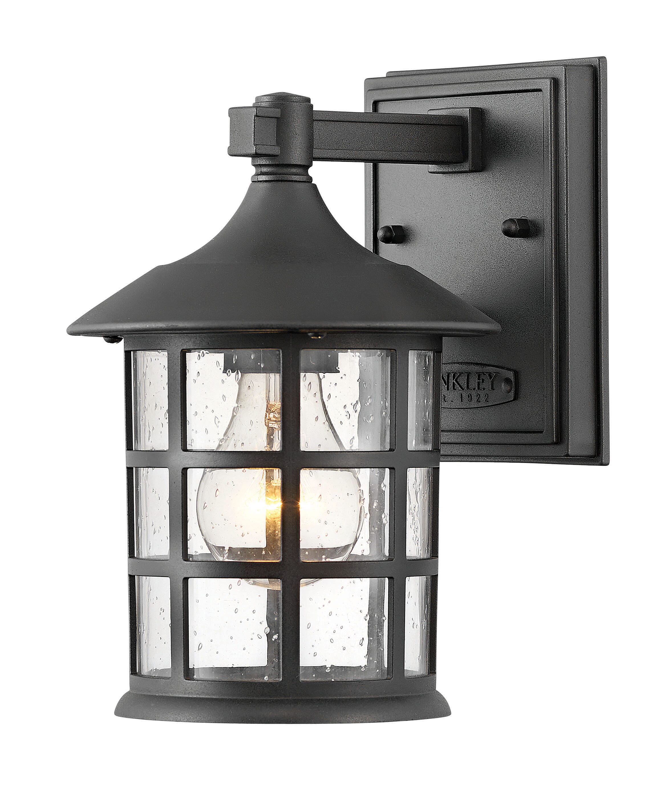 Hinkley Freeport 9" Outdoor Wall Light in Textured Black