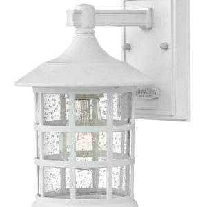 Hinkley Freeport 9" Outdoor Wall Light in Textured White