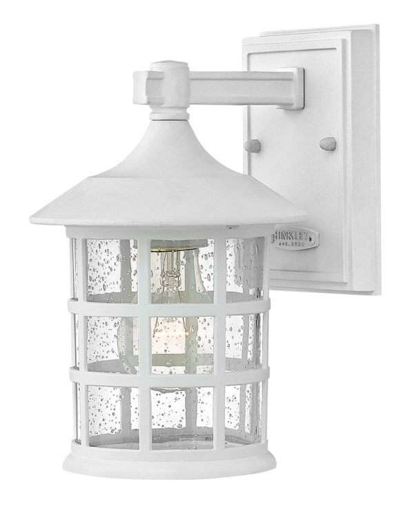 Hinkley Freeport 9" Outdoor Wall Light in Textured White