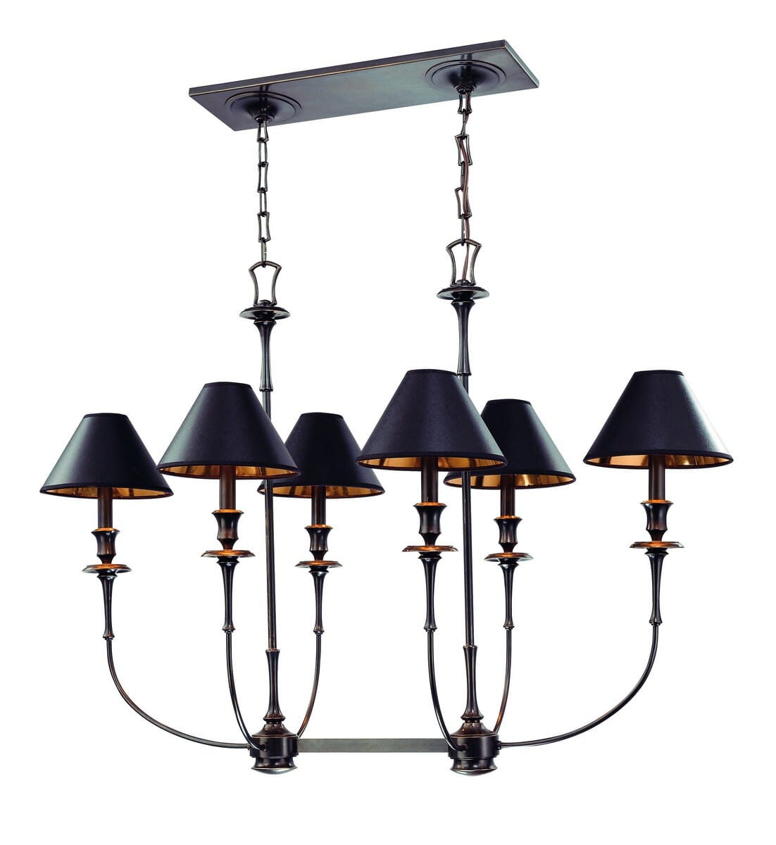 Hudson Valley Jasper 6-Light 20" Kitchen Island Light in Old Bronze