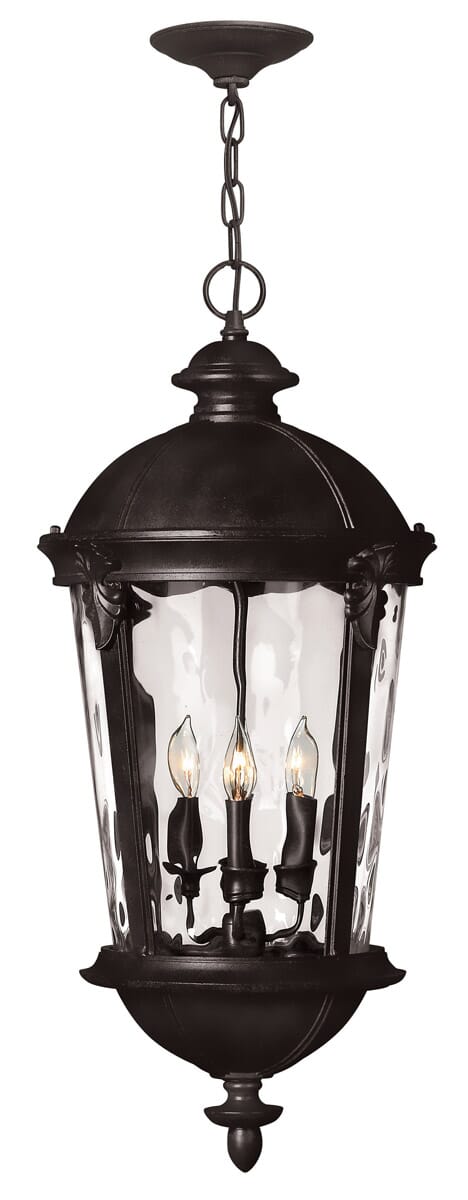 Hinkley Windsor 4-Light Outdoor Hanging Light in Black