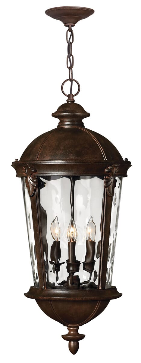 Hinkley Windsor 4-Light Outdoor Hanging Light in River Rock