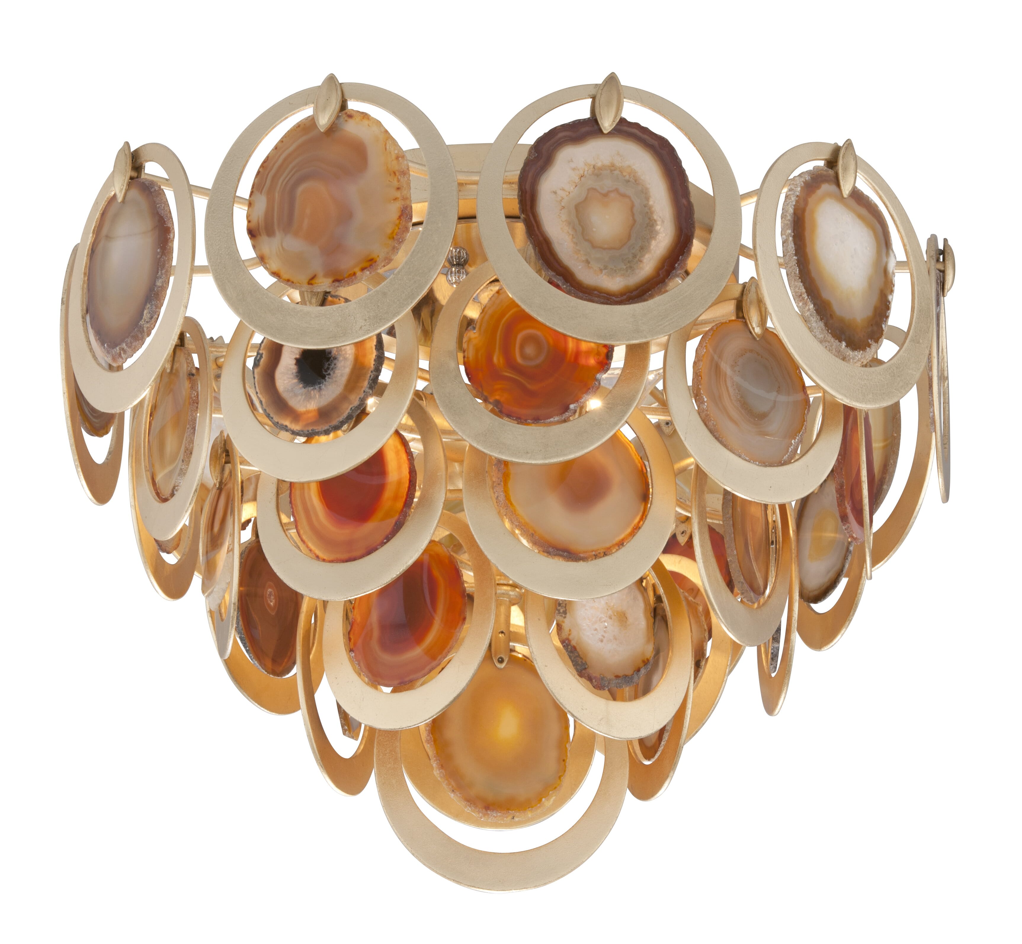 Corbett Rockstar 4-Light Ceiling Light in Gold Leaf