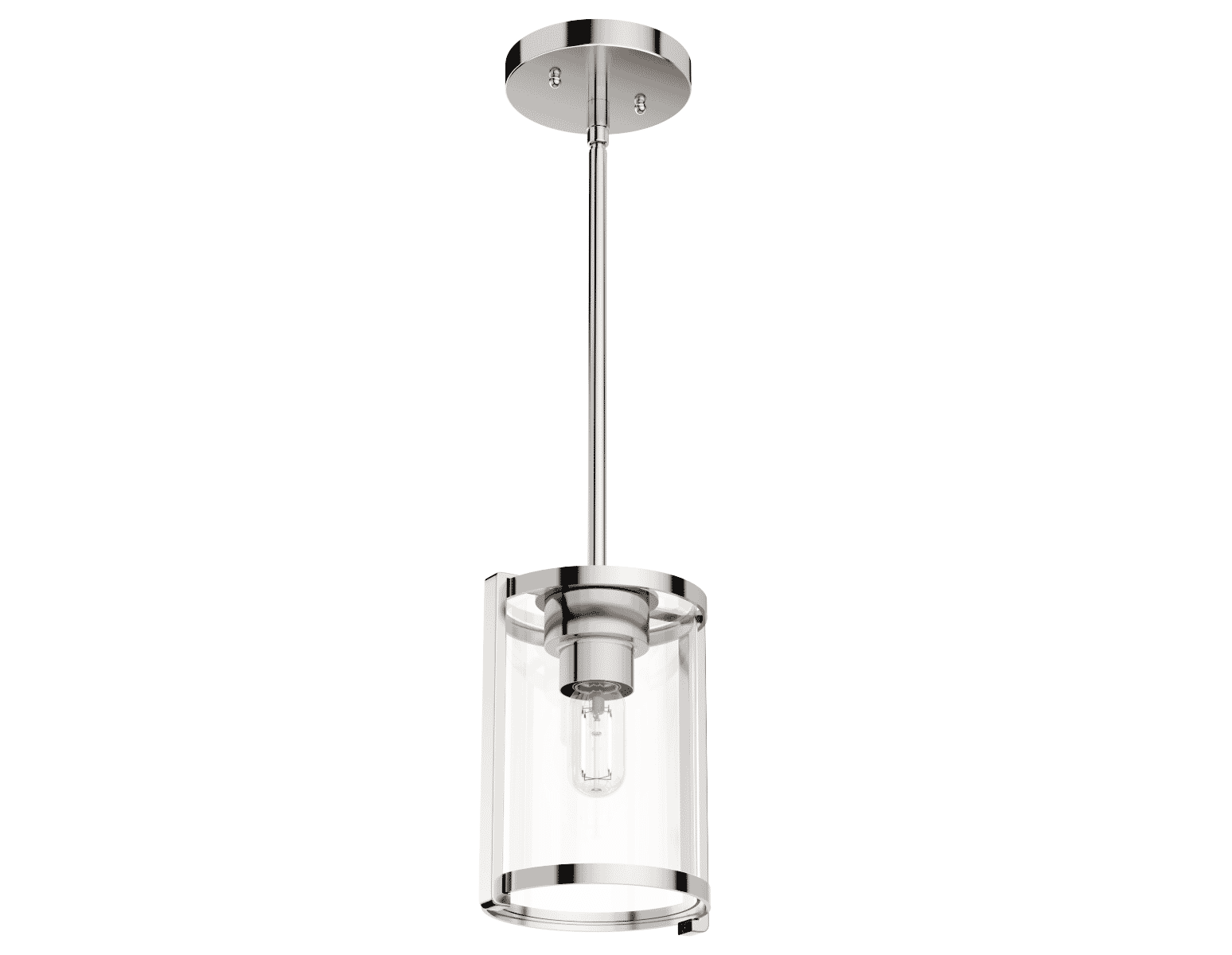 Hunter Astwood Pendant Light in Polished Nickel