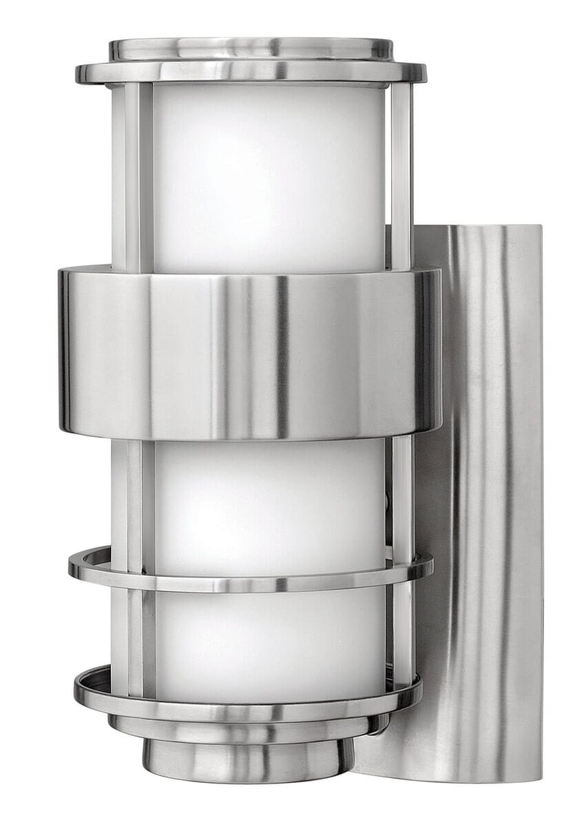 Hinkley Saturn 1-Light Outdoor Small Wall Mount in Stainless Steel