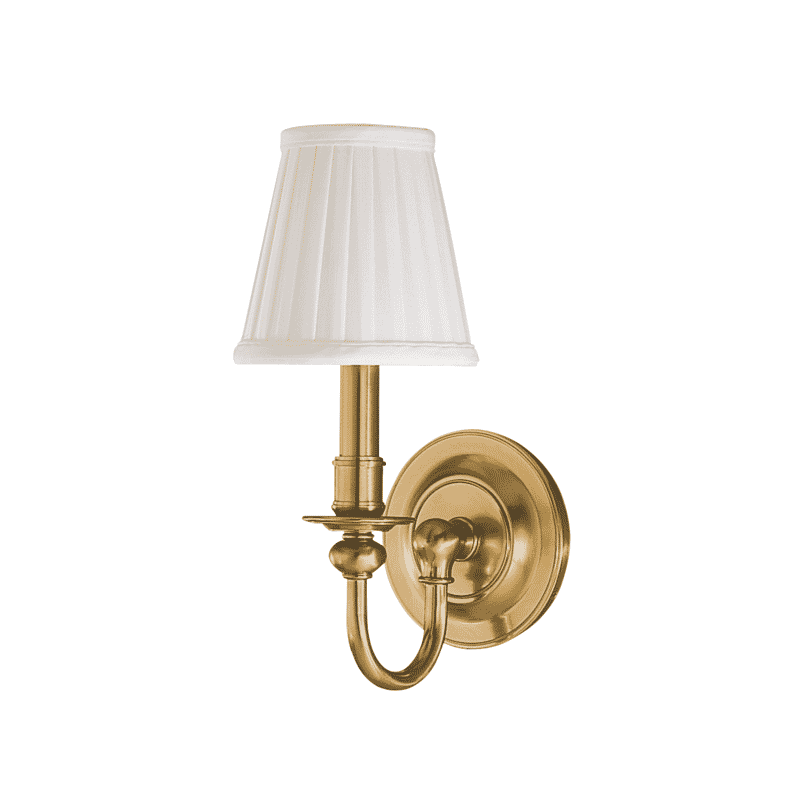 Hudson Valley Beekman 12" Wall Sconce in Aged Brass