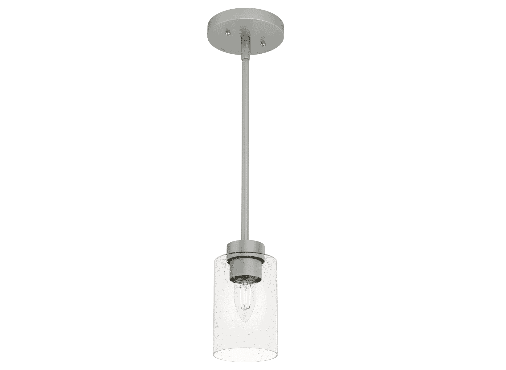 Hunter Hartland Pendant Light in Matte Silver