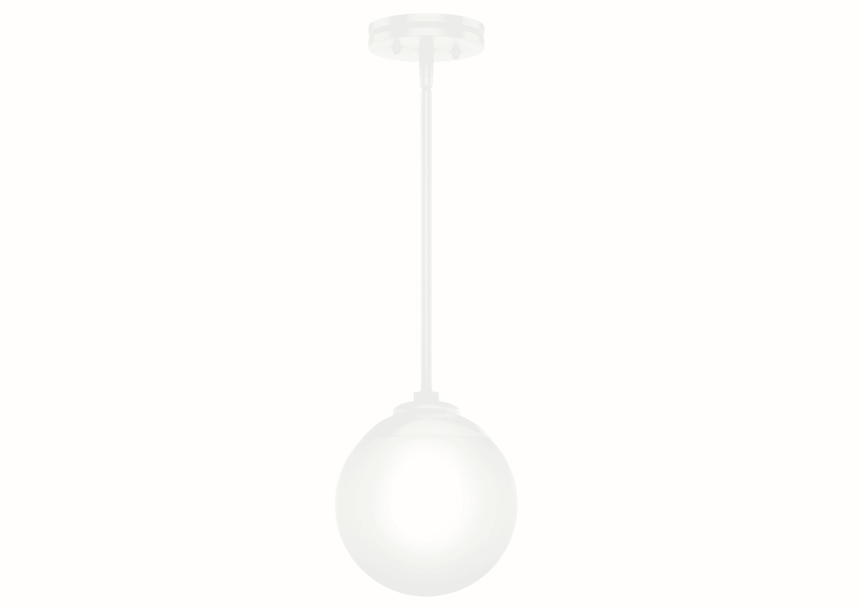 Hunter Hepburn Pendant Light in Matte White