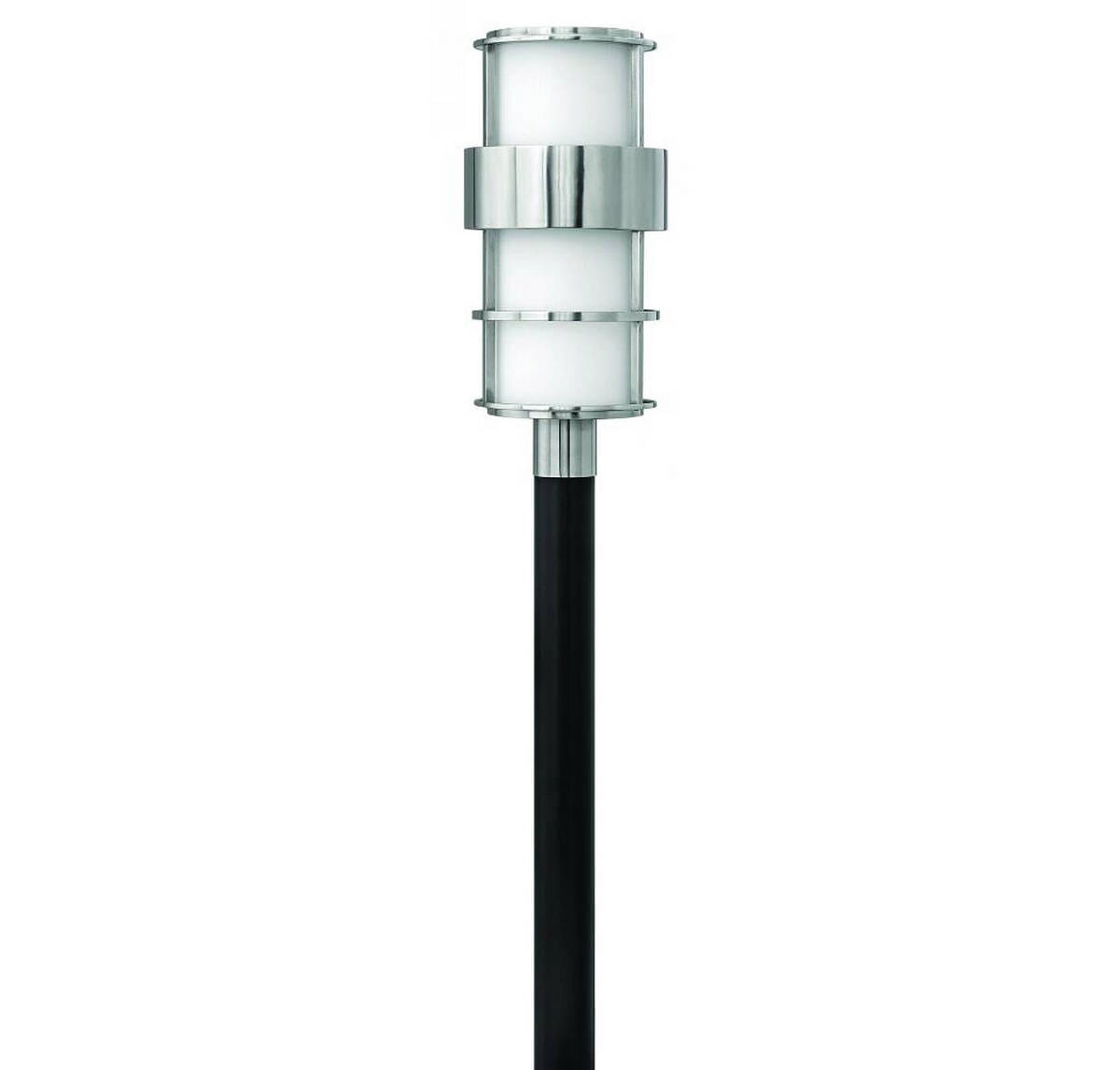 Hinkley Saturn 1-Light LED Outdoor Post Top Pier Mount in Stainless Steel