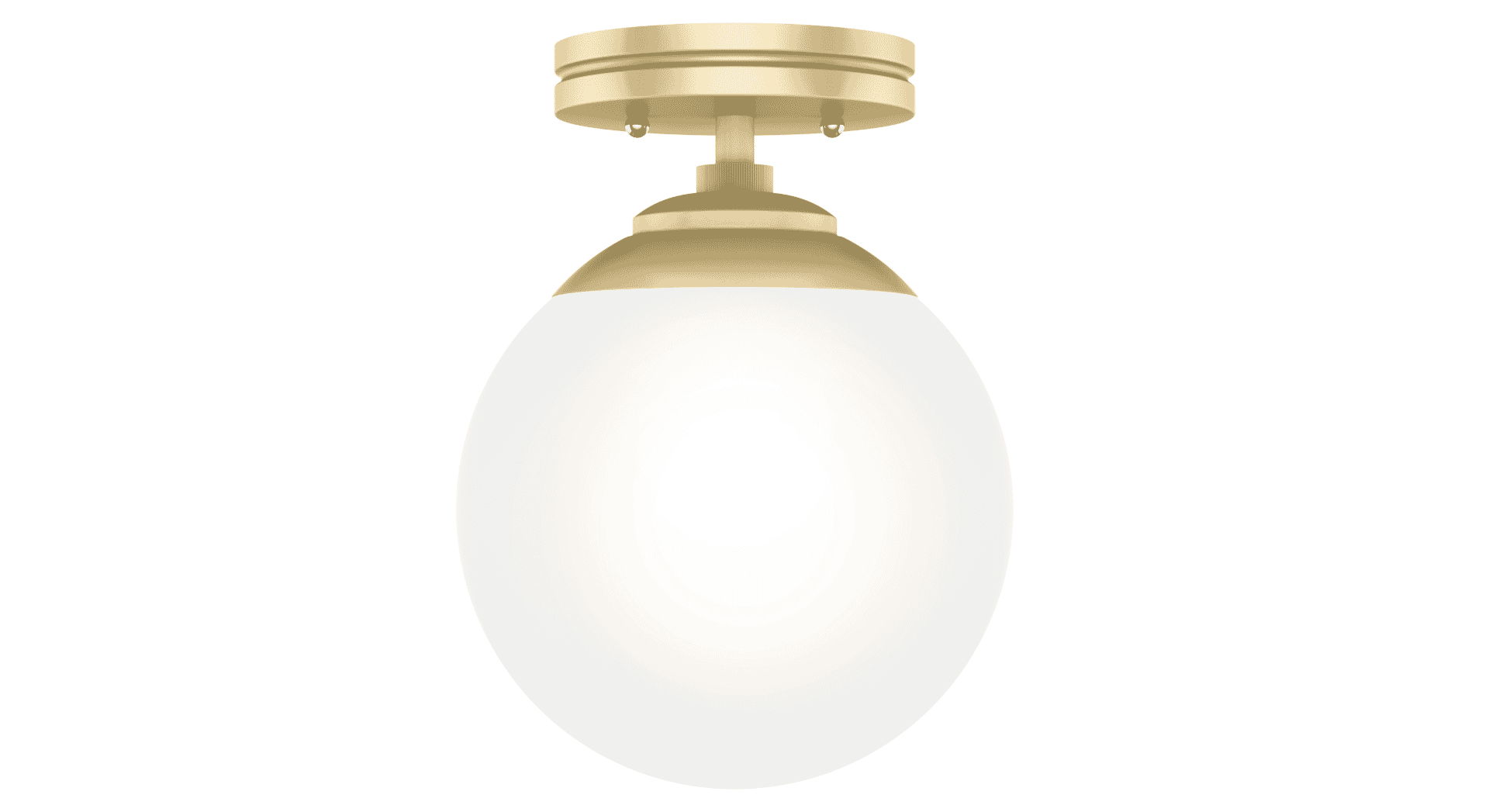 Hunter Hepburn Ceiling Light in Painted Modern Brass