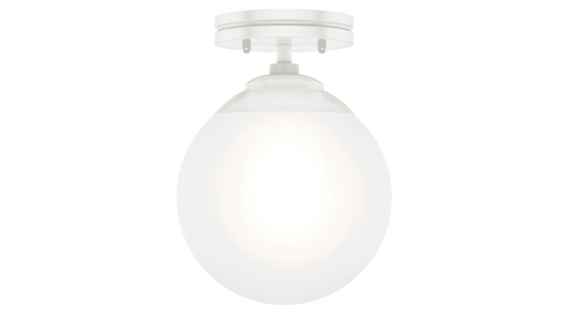 Hunter Hepburn Ceiling Light in Matte White