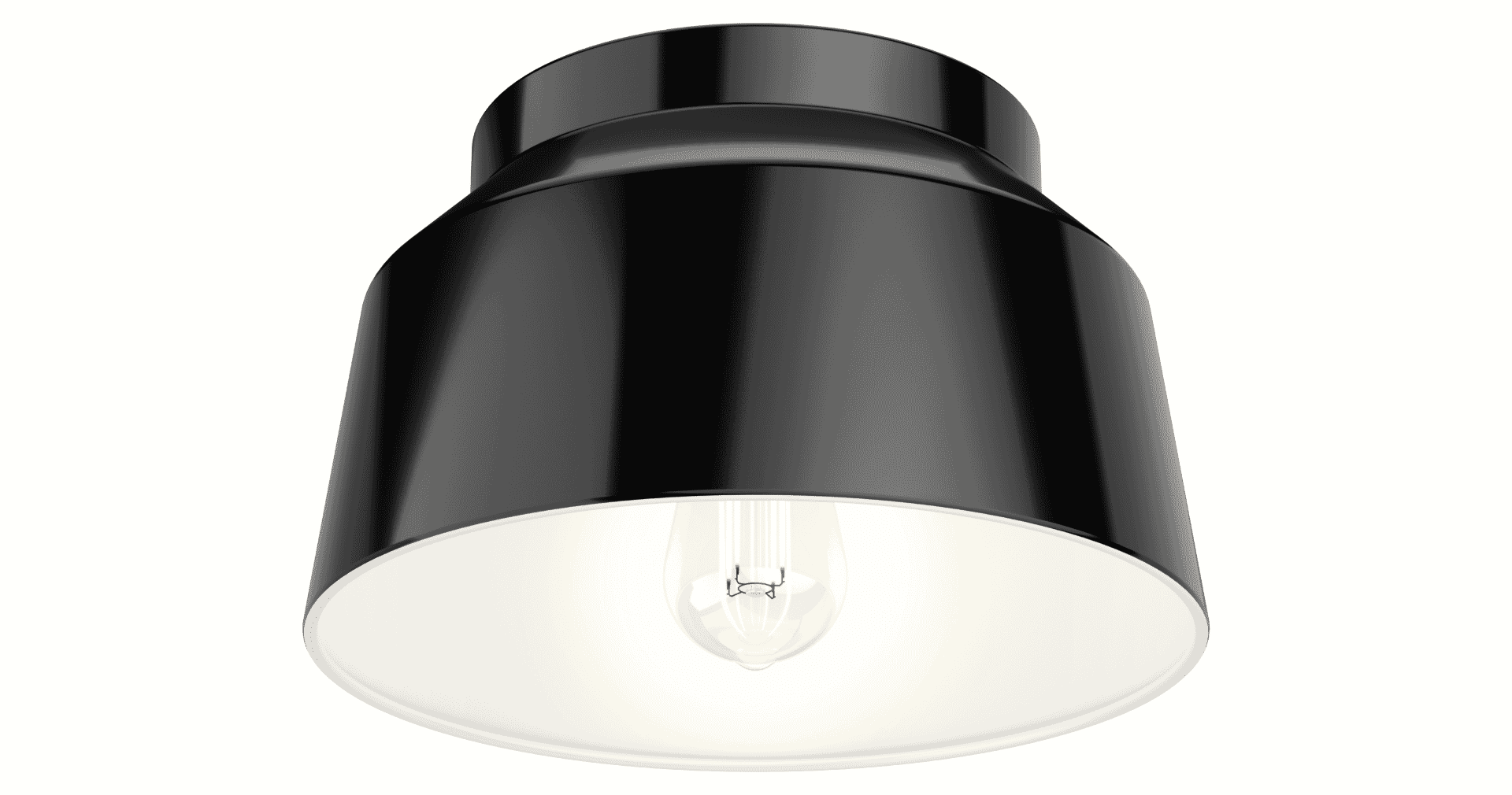 Hunter Cranbrook Ceiling Light in Matte Black