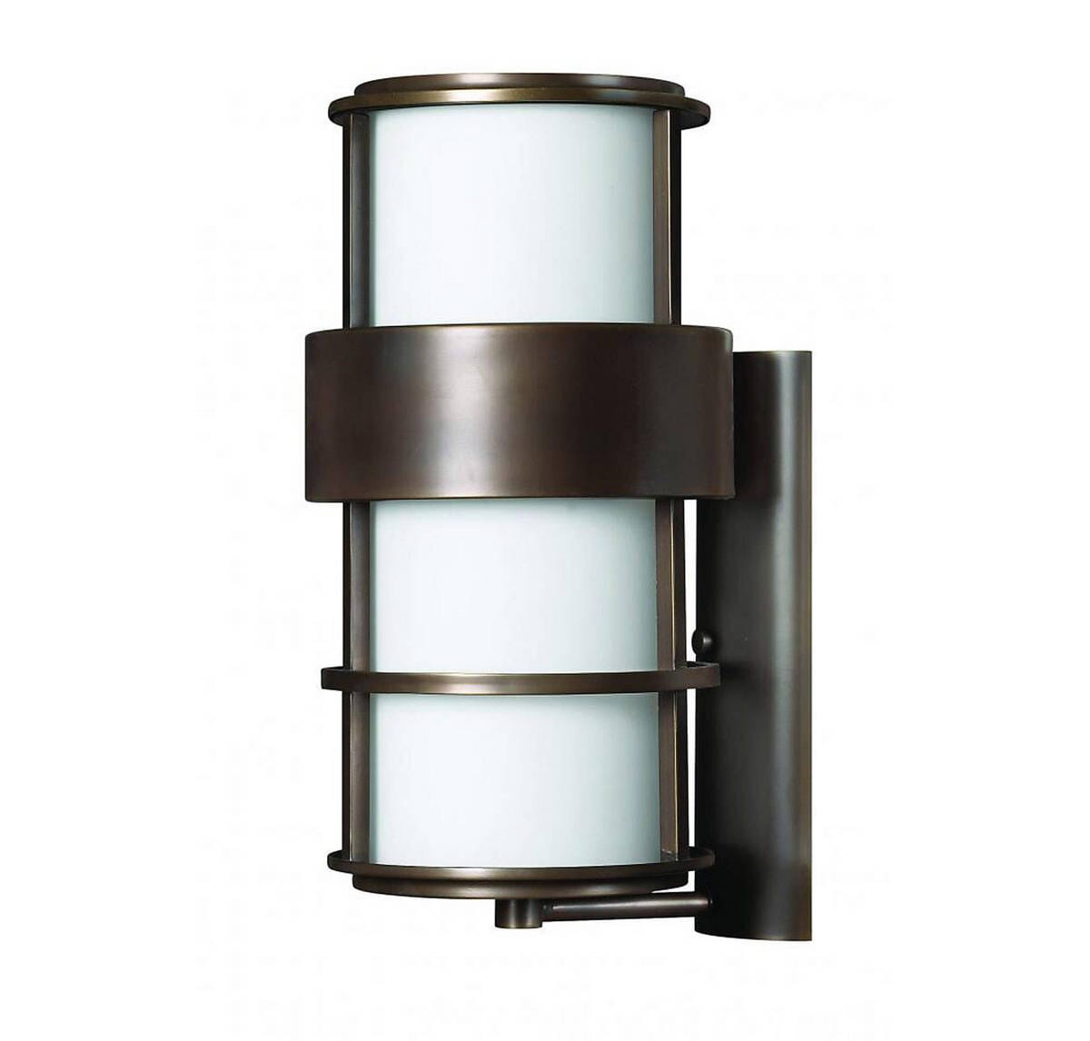 Hinkley Saturn 1-Light LED Outdoor Large Wall Mount in Metro Bronze