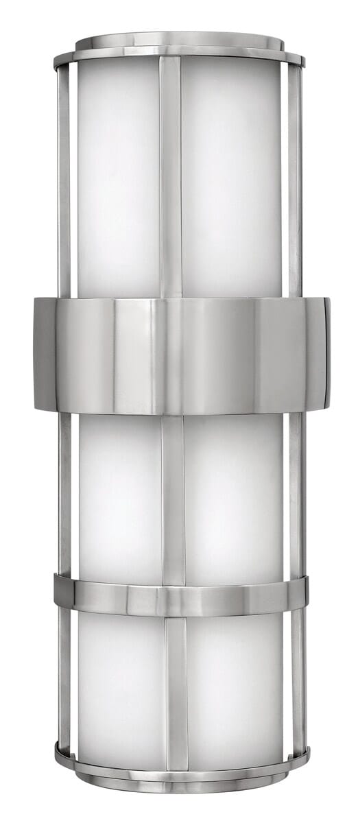 Hinkley Saturn 2-Light Outdoor Large Wall Mount in Stainless Steel