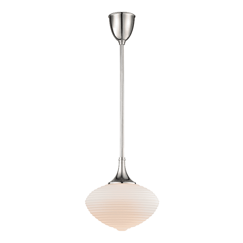 Hudson Valley Knox 12" Pendant Light in Polished Nickel