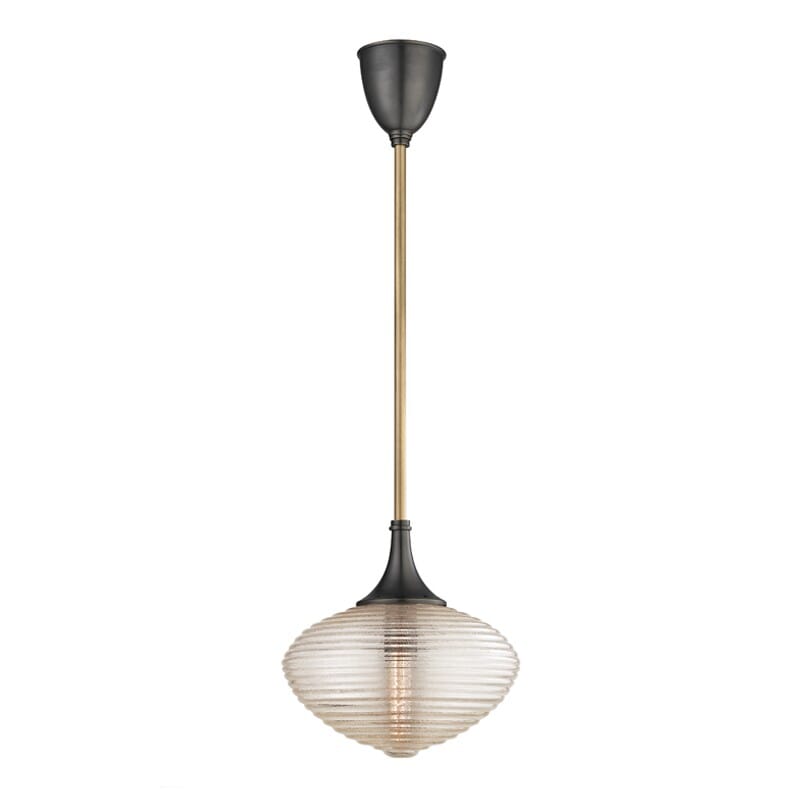 Hudson Valley Knox 12" Pendant Light in Aged Old Bronze