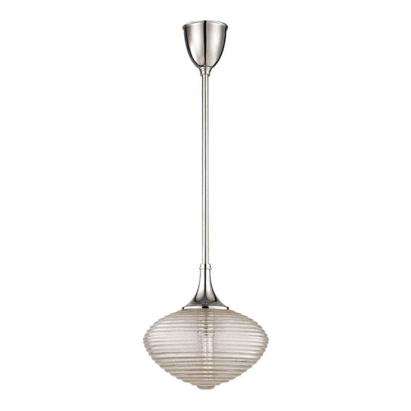 Hudson Valley Knox 12" Pendant Light in Polished Nickel