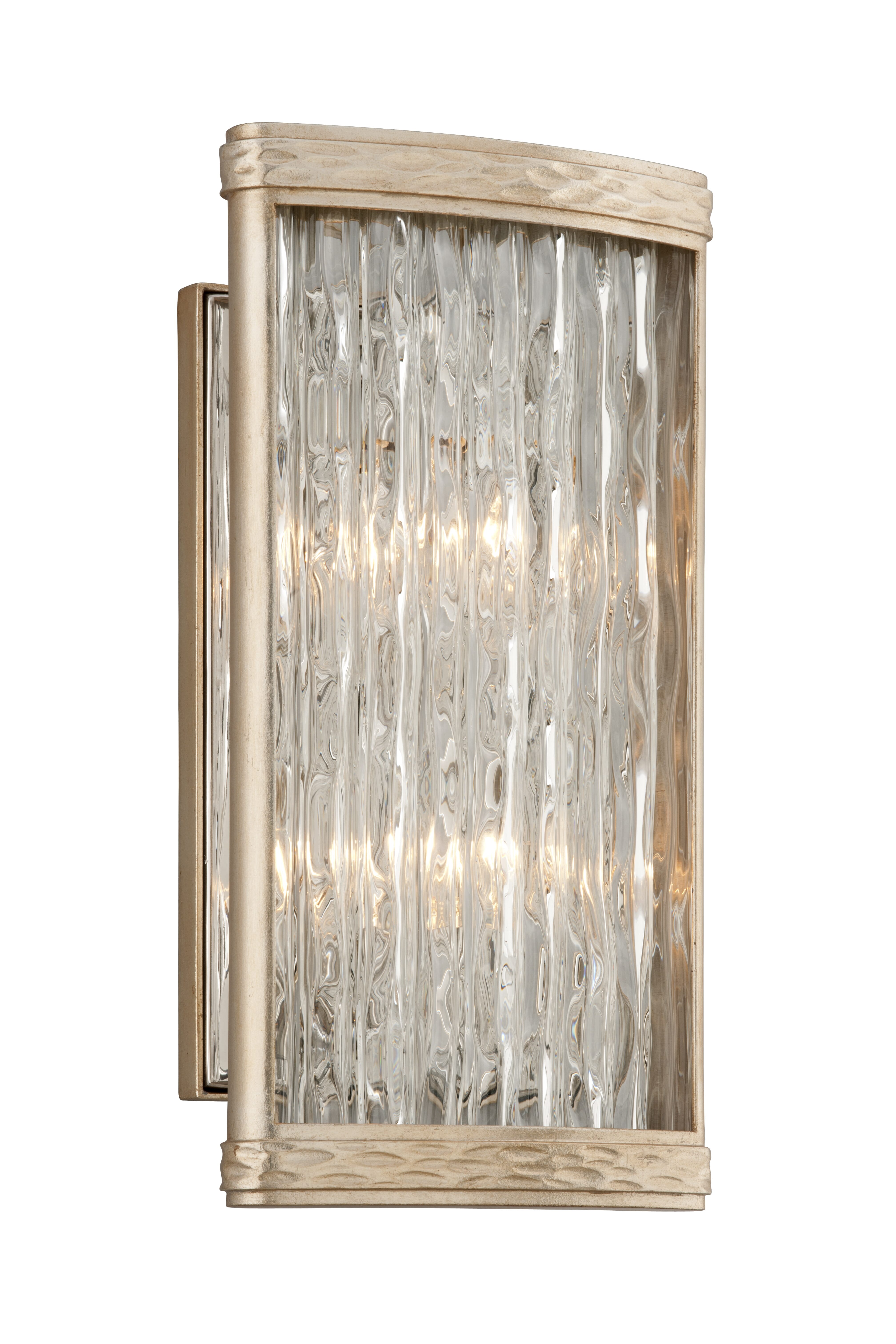 Corbett Pipe Dream 2-Light Wall Sconce in Silver Leaf