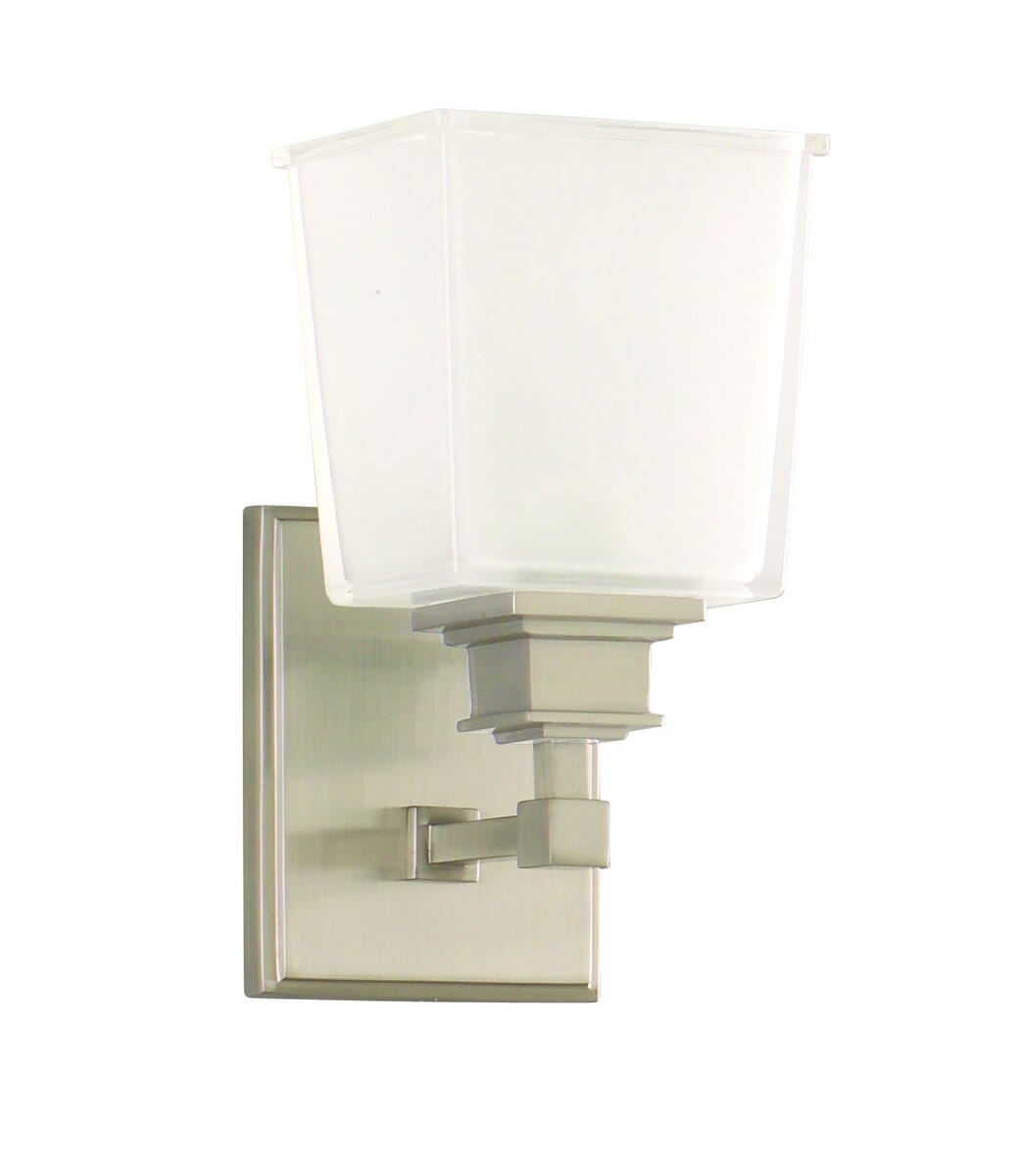 Hudson Valley Berwick 5" Bathroom Vanity Light in Satin Nickel