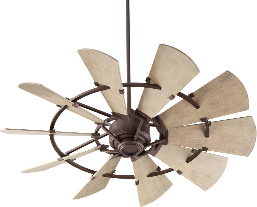 Quorum Windmill 52" Indoor/Outdoor Ceiling Fan in Oiled Bronze