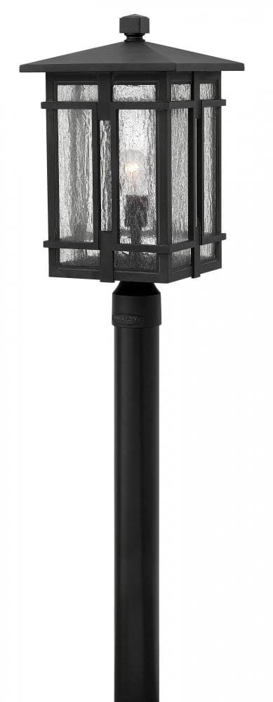 Hinkley Tucker 1-Light Outdoor Post Top Pier Mount in Museum Black