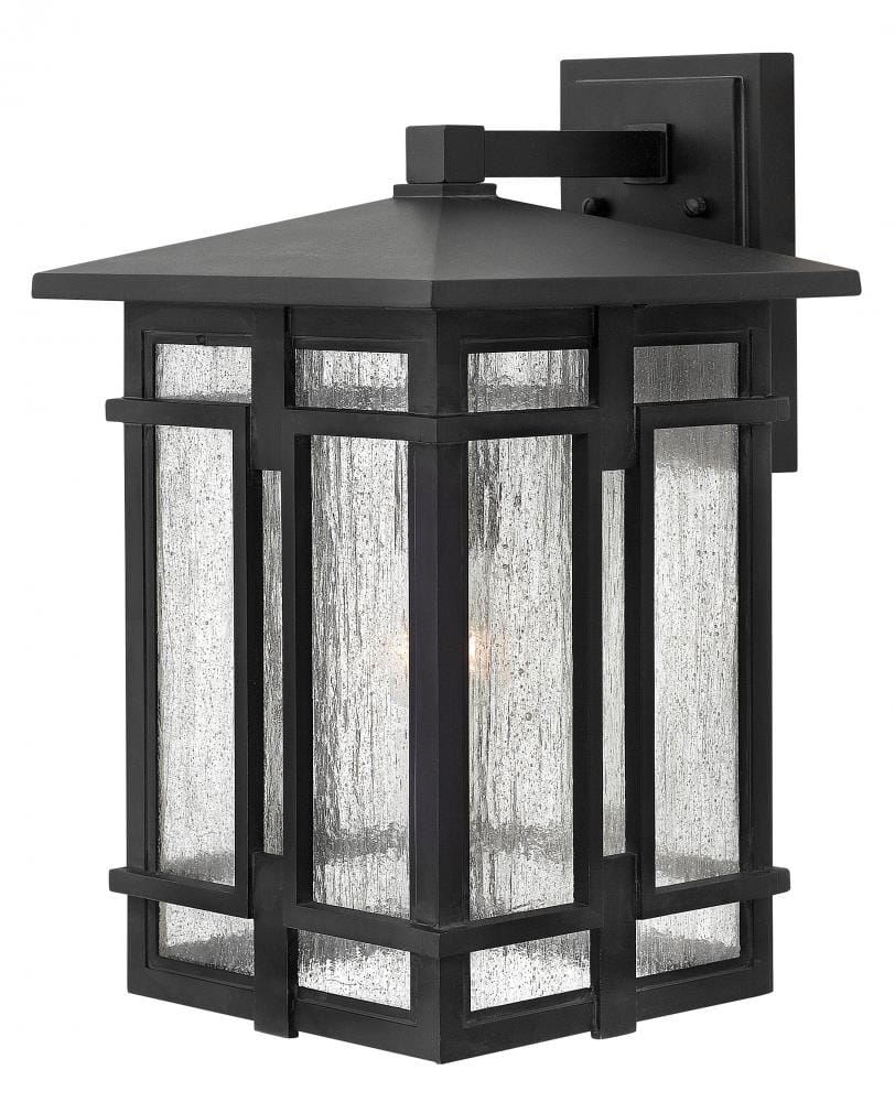 Hinkley Tucker 1-Light Outdoor Large Wall Mount in Museum Black