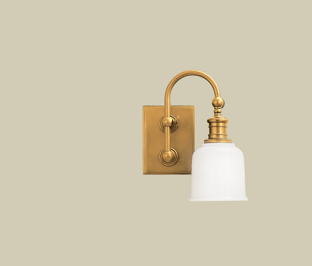 Hudson Valley Keswick 5" Bathroom Vanity Light in Aged Brass