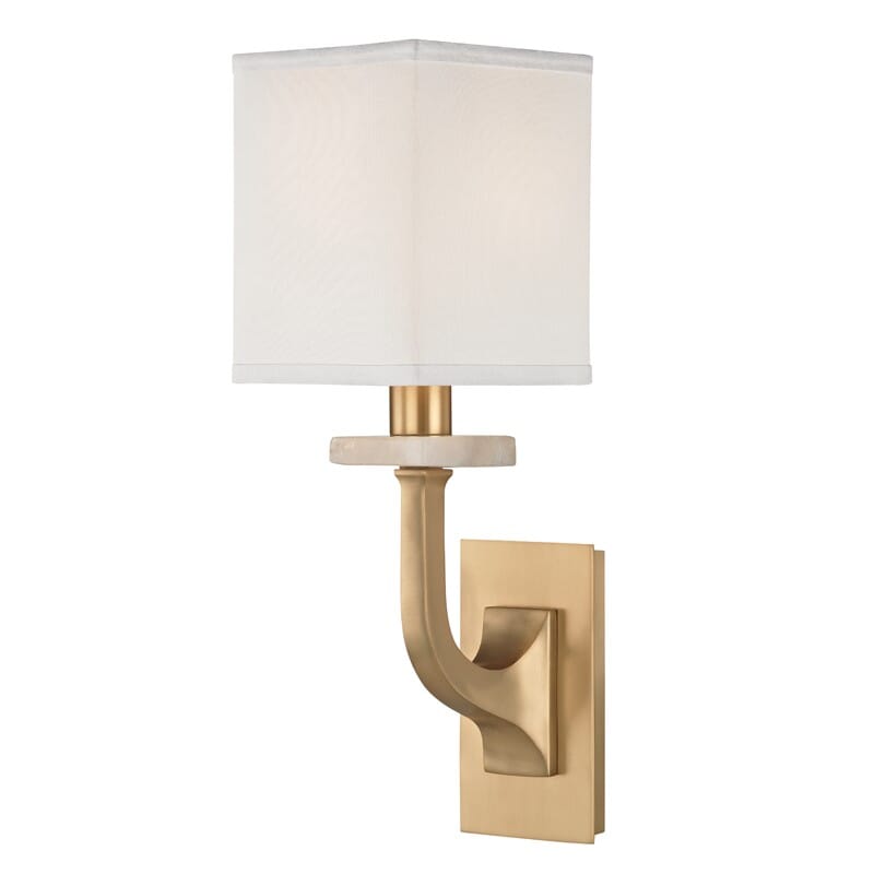 Hudson Valley Rockwell 13" Wall Sconce in Aged Brass