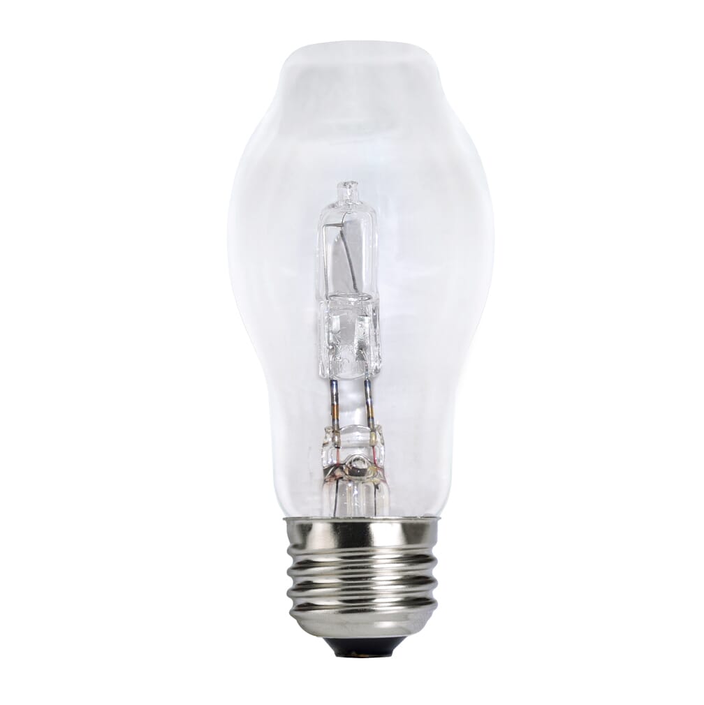 Bulbrite Halogen BT15 Medium 53W Dimmable Light Bulb in Clear - 10pack