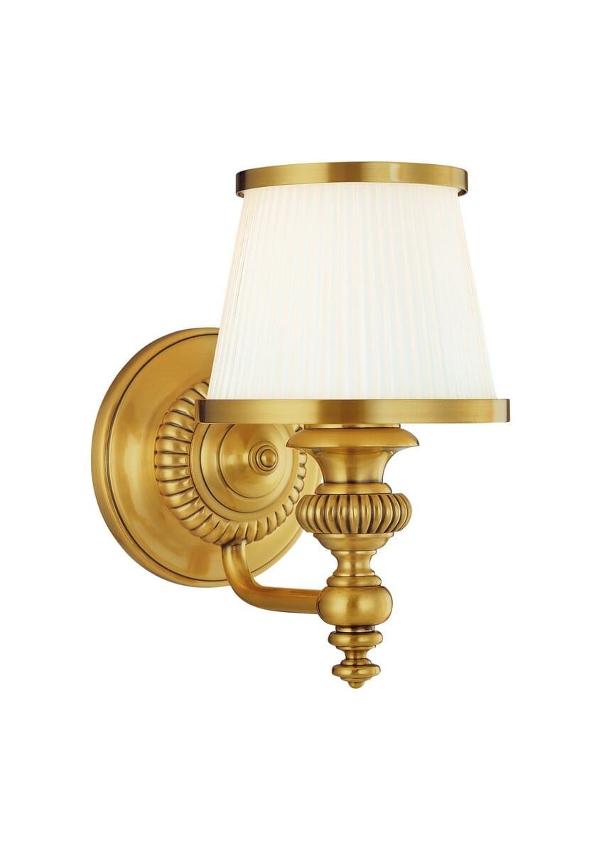 Hudson Valley Milton 6" Bathroom Vanity Light in Flemish Brass