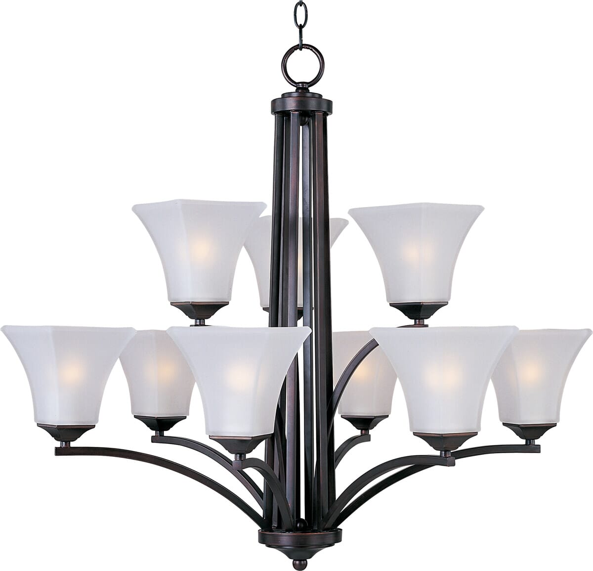 Maxim Lighting Aurora 9-Light Chandelier, Oil Rubbed Bronze