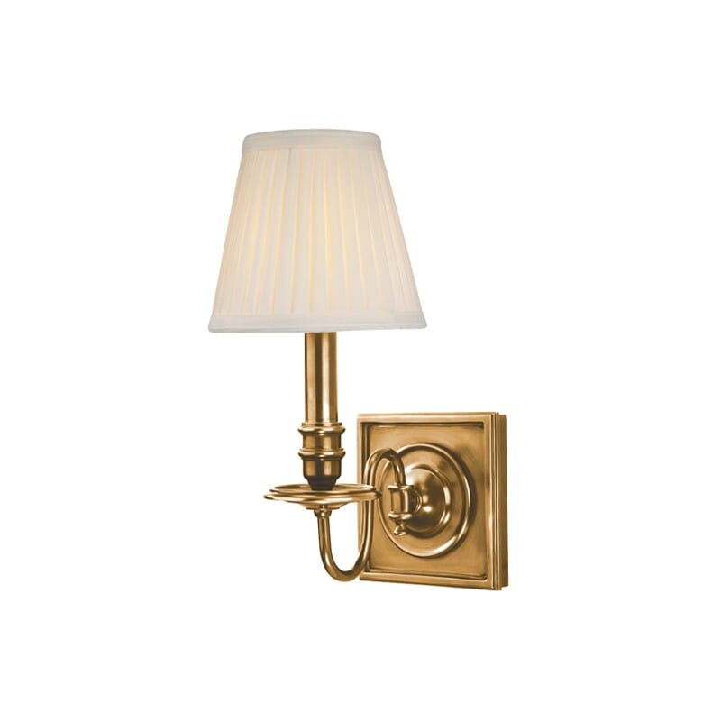 Hudson Valley Sheldrake 12" Wall Sconce in Aged Brass