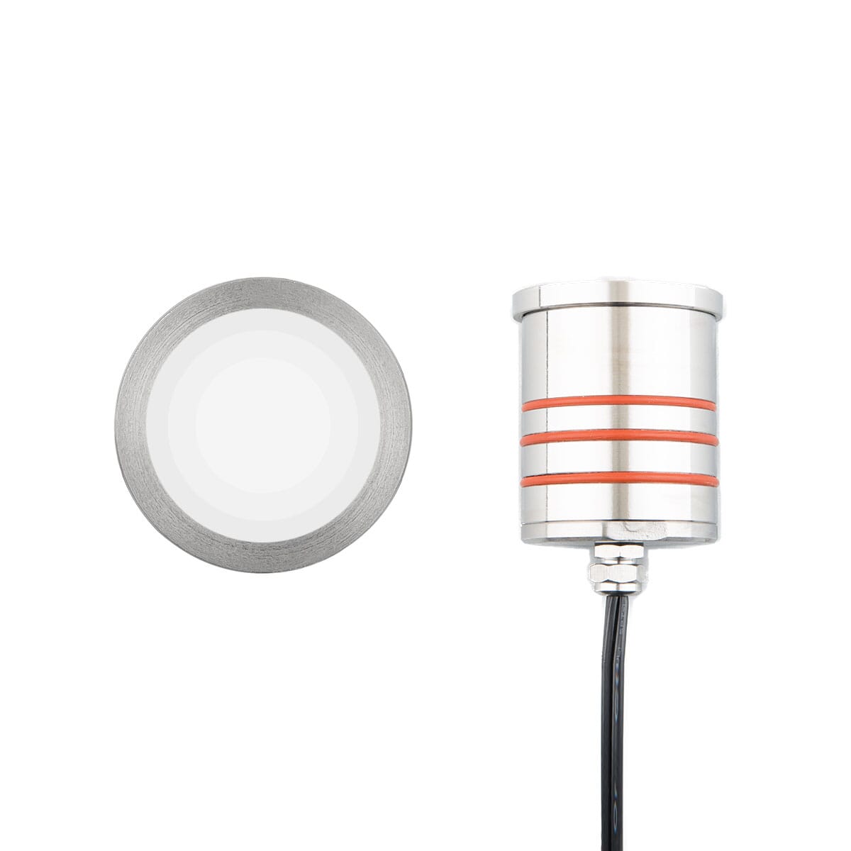 WAC 2in Inground LED 12V Slim Round Indicator Light in Stainless Steel