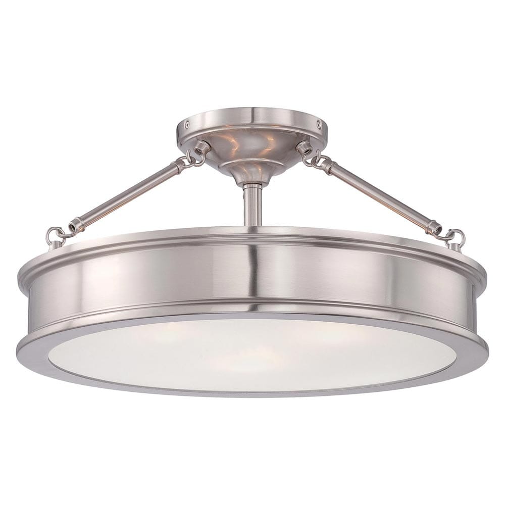 Minka Lavery Harbour Point Ceiling Light in Brushed Nickel