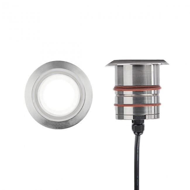 WAC Inground LED 12V Round Indicator Light in Bronzed Stainless Steel