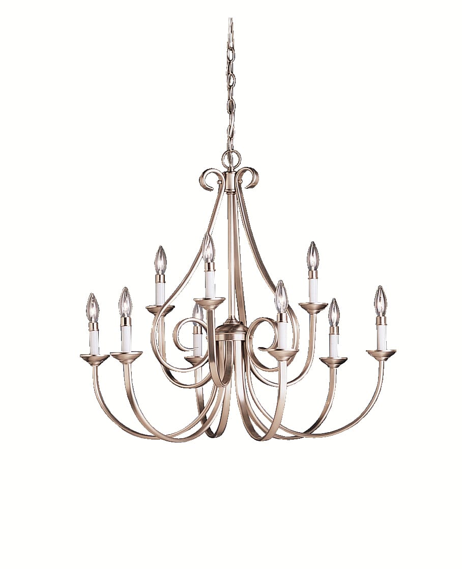 Kichler Dover 9-Light Chandelier in Brushed Nickel